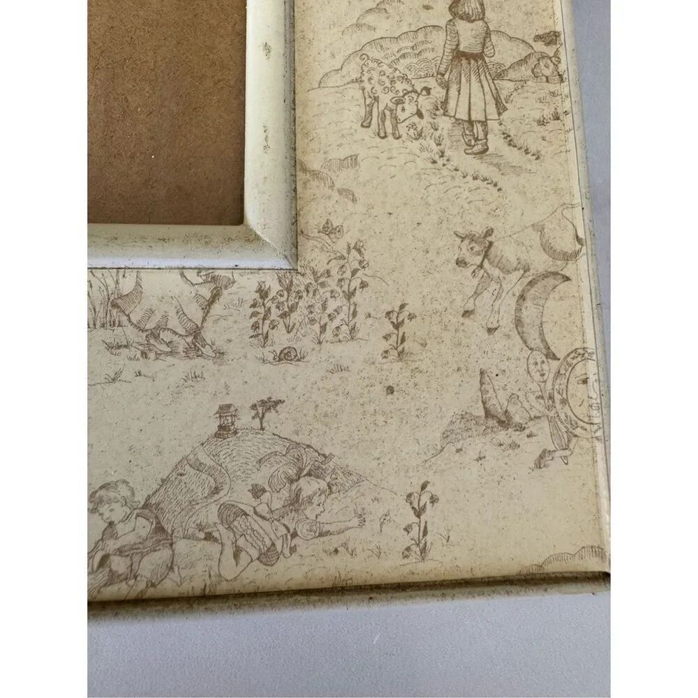 Nursery rhyme nursery photo picture stand alone cream frame 5x7 Humpty Dumpty ba